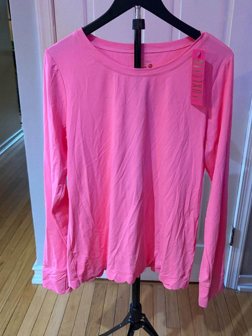 Lilly Pulitzer  x Meryl Renay Sunguard Top Coral NWT XL
